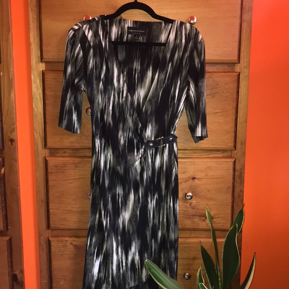 Faux wrap dress